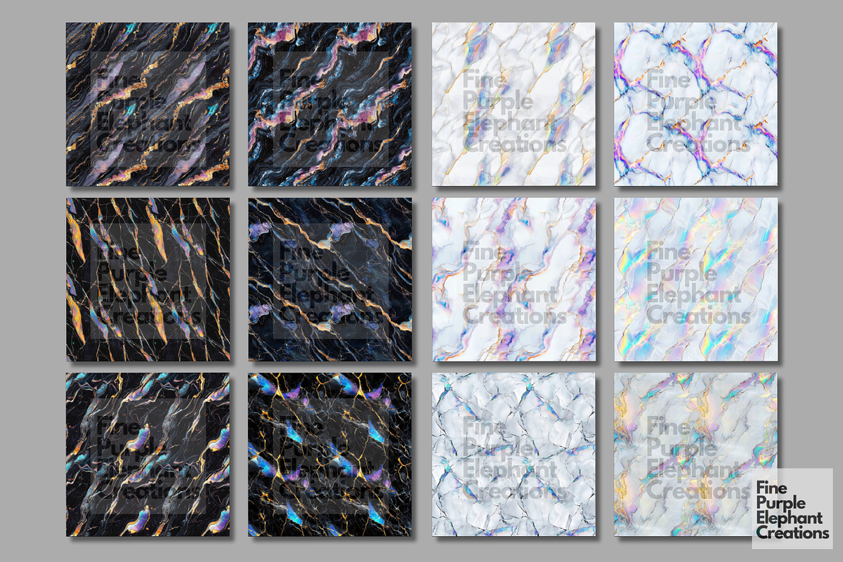 Holographic Marble Texture Granite, a Pattern Graphic by Fine Purple Elephant (Photo 5 of 5)