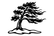 Windblown Tree Silhouette, an Object Graphic by Gfx_Store (Thumbnail 15 of 16)