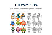 Robot Collection Vector Illustration, a Technology Illustration by KAZ by IanMikraz Studio (Thumbnail 2 of 3)