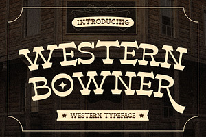 Western Bowner - Cowboy Font