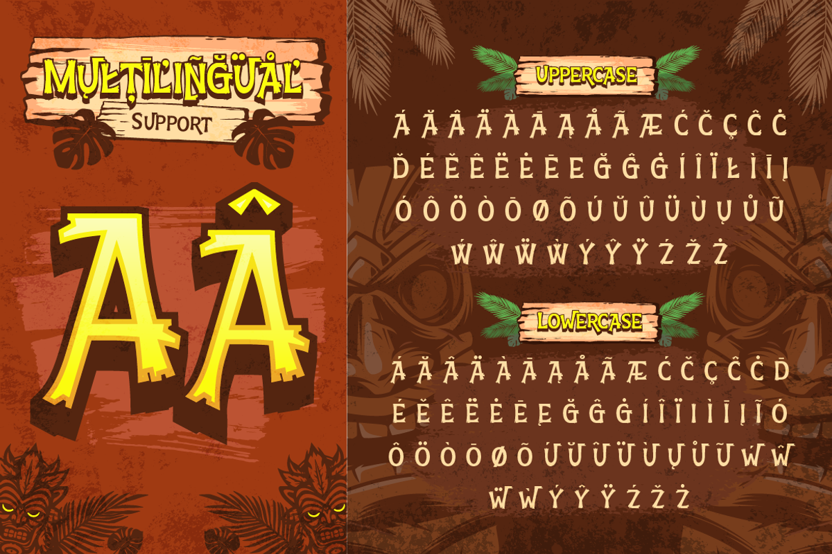 Calathea - Fun Hawaiian Font, a Symbol Font by Artisan Themes (Photo 9 of 10)