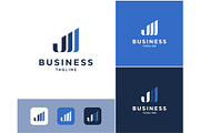 Letter J Chart Data Growth Logo, a Branding & Logo Template by ika trisiana (Thumbnail 1 of 2)