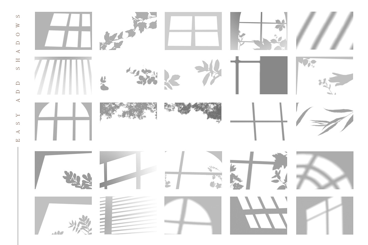 Trendy Shadow Photo Overlays, a Texture Graphic by NassyArt (Photo 3 of 5)