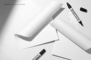 Markers & Folded Paper Sheets Mockup, a Pens & Pencil Mockup by creatsy5 (Thumbnail 2 of 6)