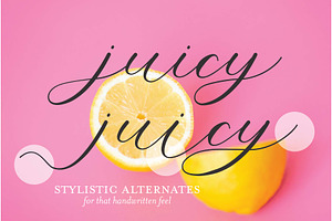 Lemon Squeezy Calligraphy Font