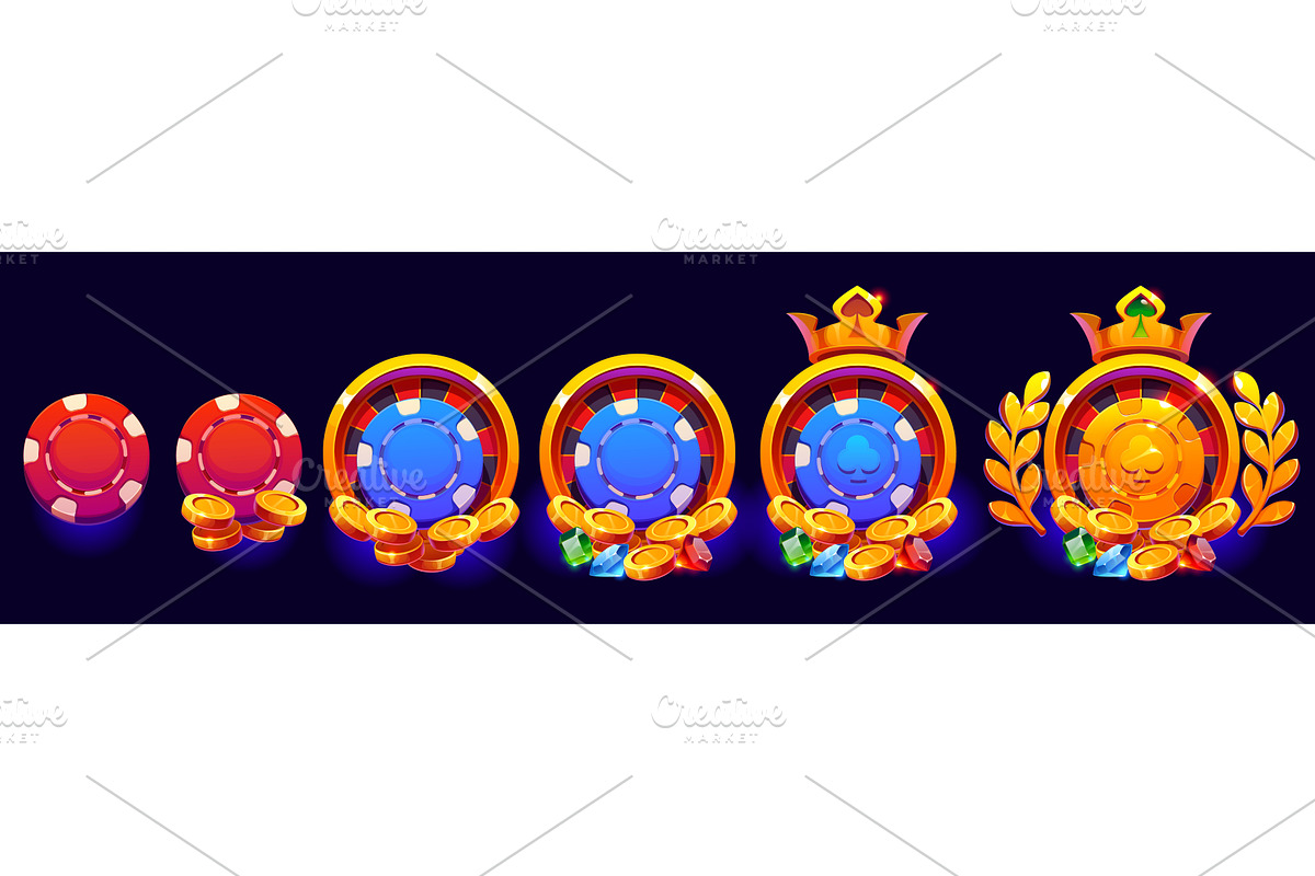 Casino roulette and chip game, a Sport Illustration by Vector Tradition