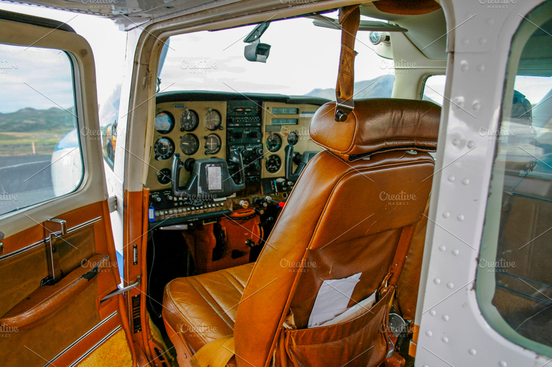 Inside A Small Plane