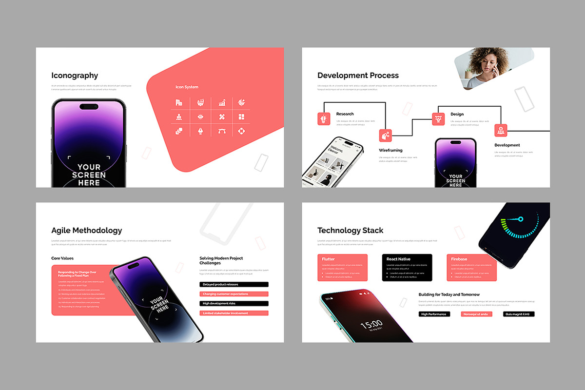 App Showcase Presentation Template, a Presentation Template by White Graphic (Photo 8 of 11)
