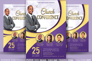 Church Conference Flyer Poster, a Flyer Template by Artolus