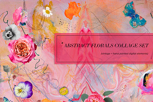 Maximalist Abstract Floral Collage