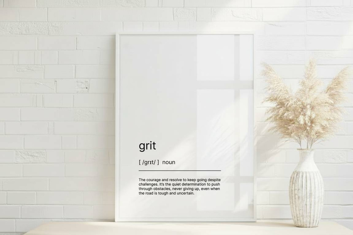 Grit Motivational Wallpaper, a Decorative Illustration by YG STUDIO (Photo 1 of 7)