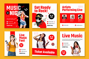 Music Social Media Post Template, an UI Kit Template by CreativeShaper (Thumbnail 2 of 3)