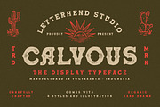 Calvous - Slab Serif Typeface, a Slab Serif Font by Letterhend Studio (Thumbnail 1 of 11)