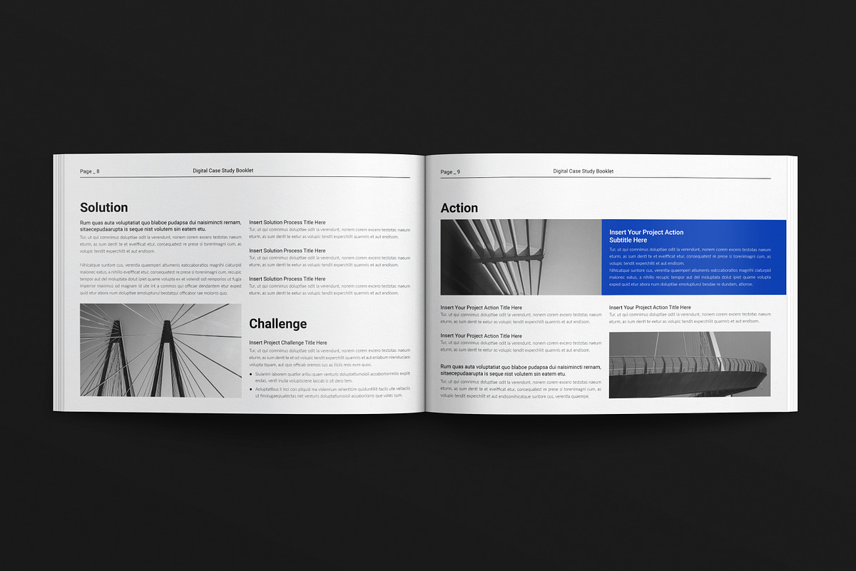 Digital Case Study Booklet Landscape, a Brochure Template by E-Type (Photo 4 of 7)
