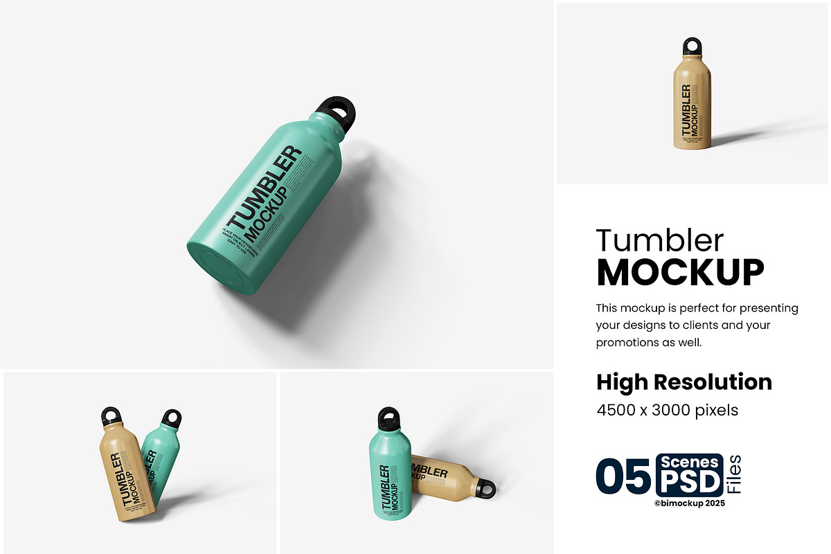Tumbler Mockup, a Product Mockup by bimockup (Photo 1 of 6)