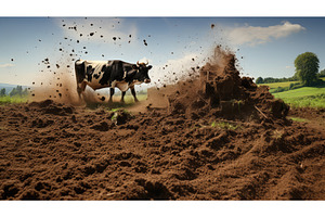 nutrients cow manure ai generated, a Nature Photo by pikepicture