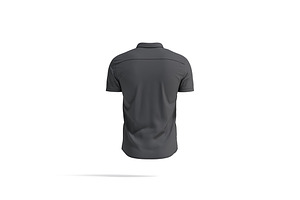 Black Short Sleeve Shirt 3D Model