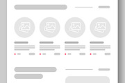 Wireframe Landing Page Layout, an UI Kit Template by CreativeShaper (Thumbnail 3 of 6)