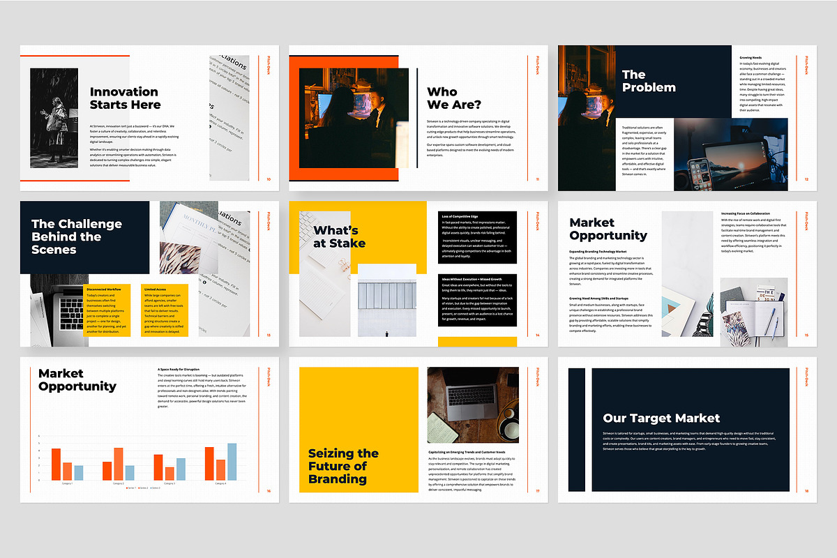 Pitch Deck Google Slides Template, a Presentation Template by Gaize (Photo 6 of 14)