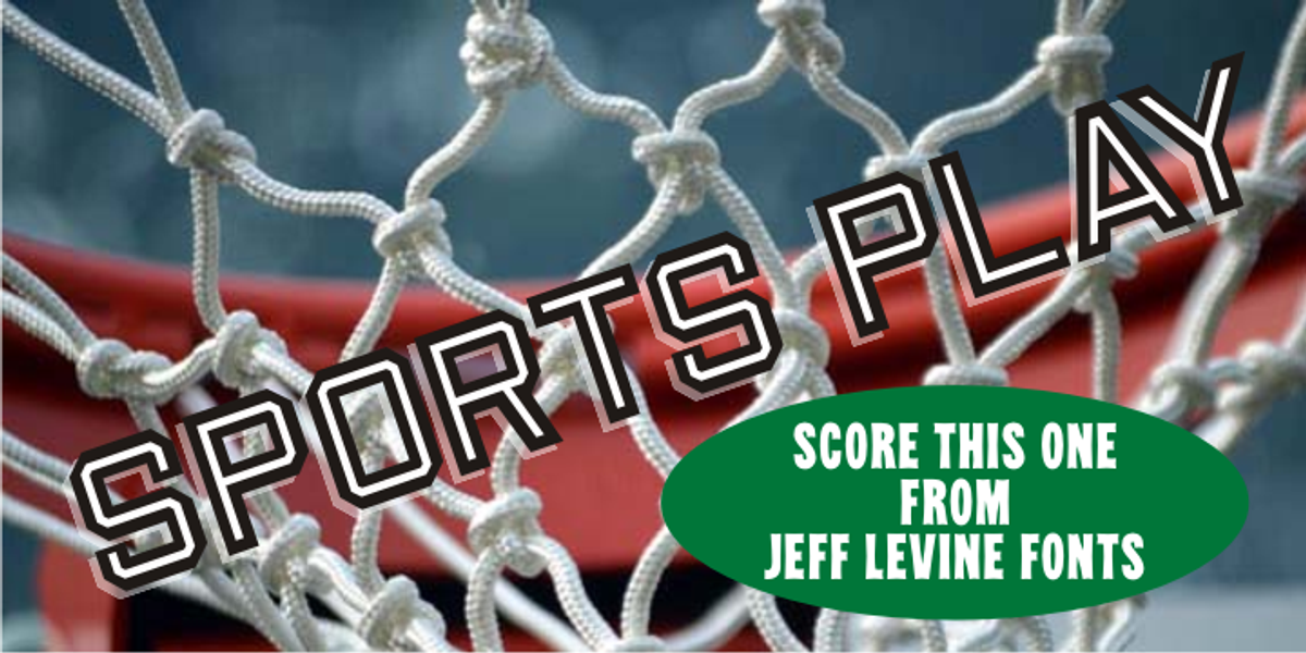 Sports Play JNL, a Font by Jeff Levine Fonts