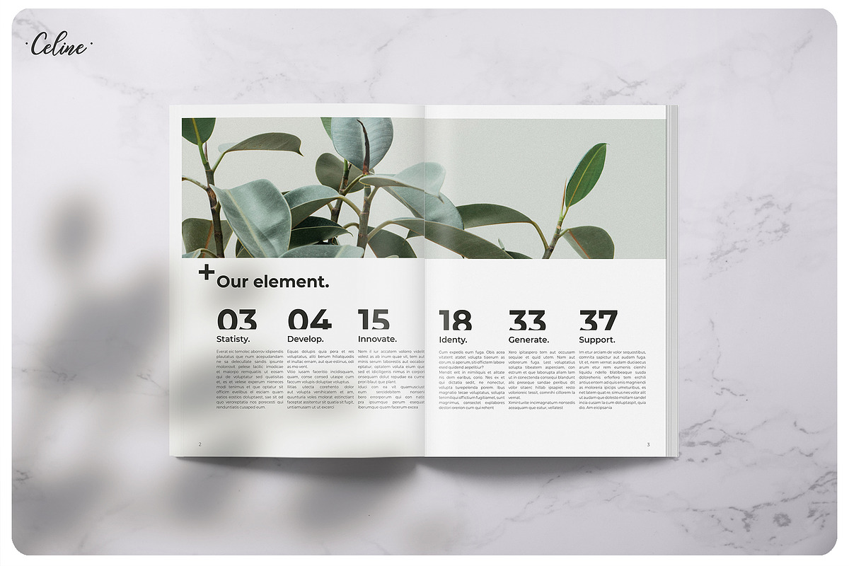 GREENY Nature Magazine Template, a Magazine Template by Celine Studio (Photo 2 of 7)