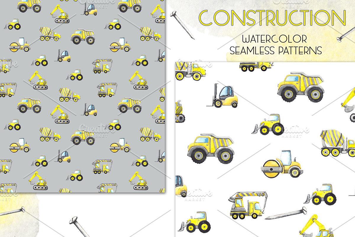 Construction. Watercolor collection, an Object Graphic by Ana-Sakuta (Photo 12 of 14)