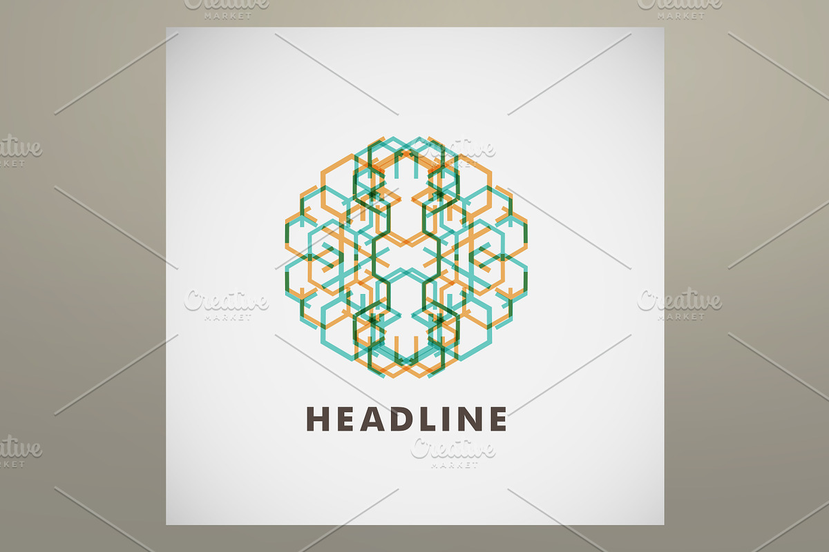Colored broken lines pattern, a Pattern Graphic by Haisonok
