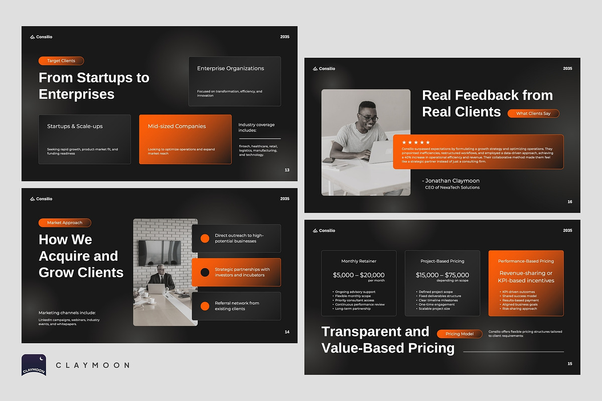 Consulting Deck & Business Advisory, a Presentation Template by Claymoon Lab (Photo 6 of 7)
