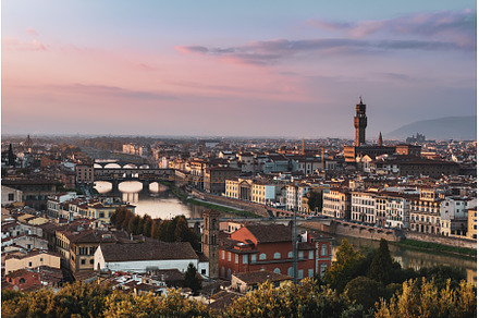 Florence View at sunset, an Architecture Photo by Nature and travel