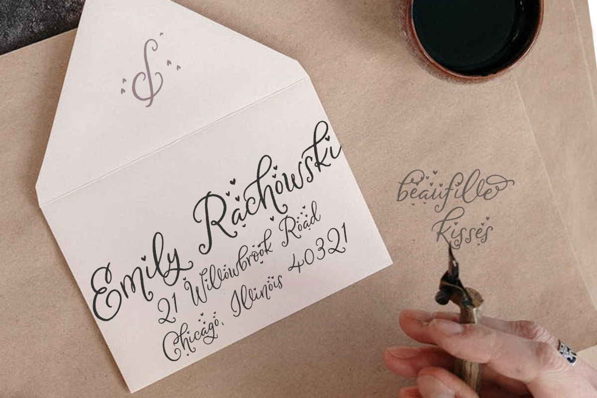 Beaufille Kisses, a Script Font by KLUGE+CO (Photo 8 of 10)