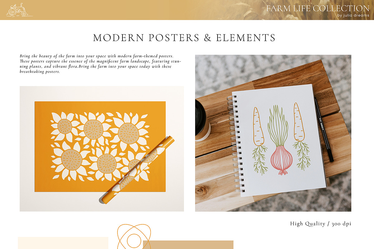 Farm Life Watercolor Collection, an Object Graphic by Julia Dreams (Photo 10 of 12)