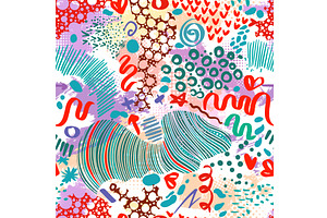 Abstract seamless pattern with, a Texture Illustration by Nenahliadava Design
