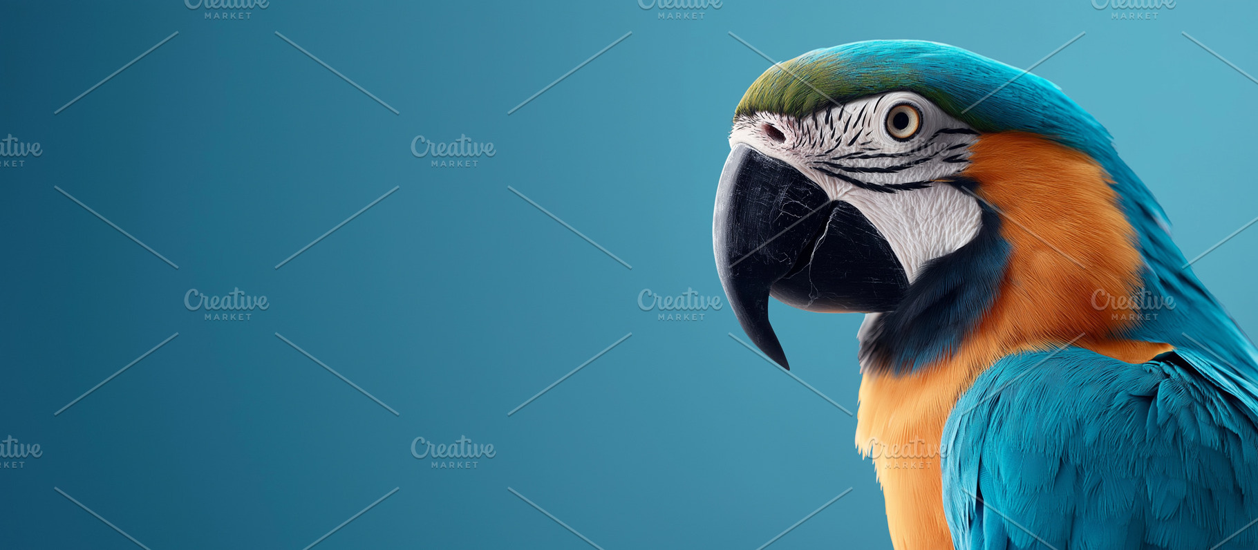 Colorful blue macaw parrot, an Animal Photo by MistyDay