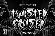 Twisted Crused Halloween Marker, a Blackletter Font by dansdesign (Thumbnail 1 of 9)