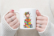 Whimsical Christmas Fairy Clipart, an Illustration by designcity5 (Thumbnail 5 of 5)
