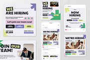 Purple We Are Hiring Instagram Post, a Social Media Template by Annora Studio (Thumbnail 2 of 3)