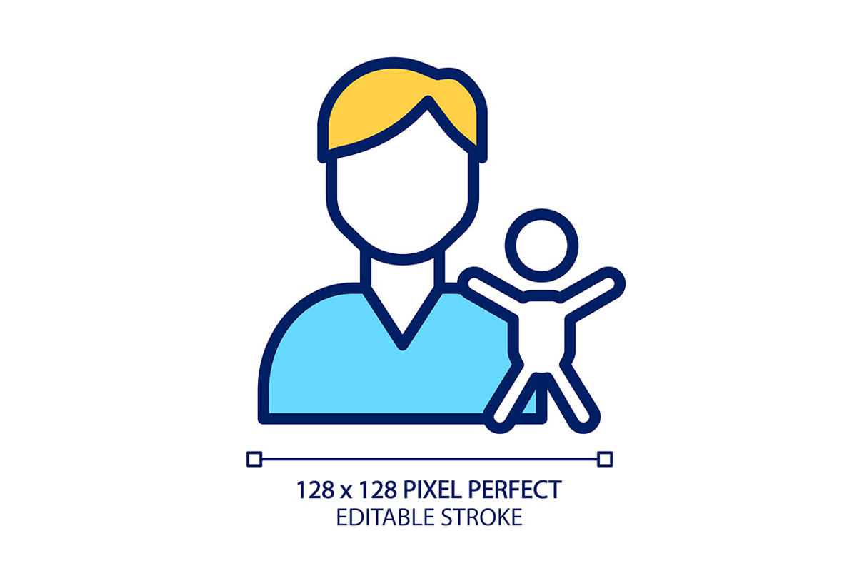 Pediatrics pixel perfect RGB color, an Outline Icon by IMG Visuals