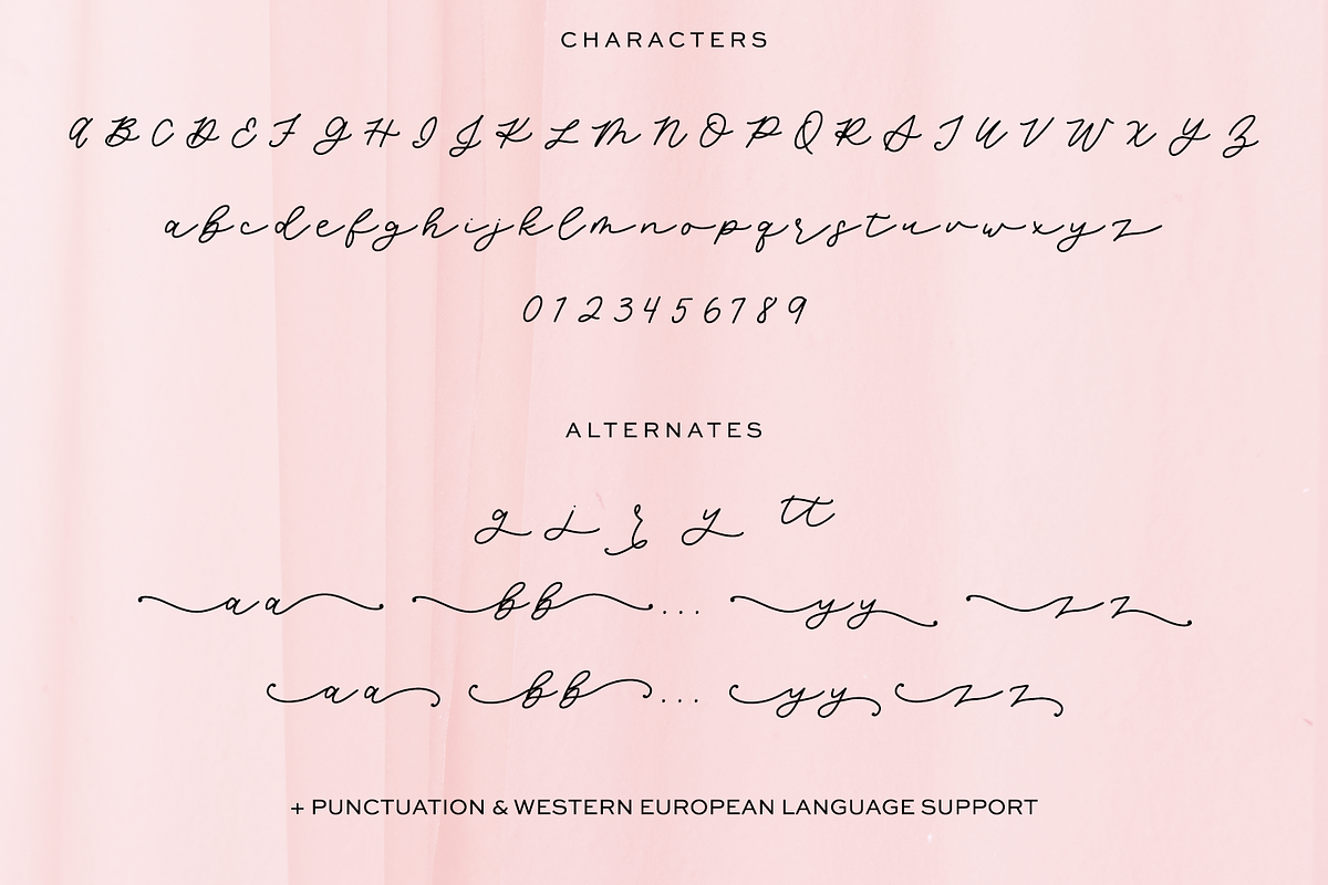Lunabelle Script Font, a Handwritten Font by Beck McCormick (Photo 10 of 10)