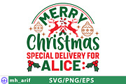 Merry Christmas Special Delivery for, a Graphic by mh_arif (Thumbnail 1 of 4)