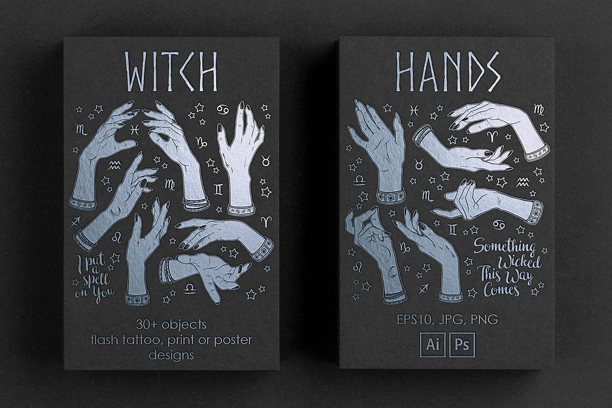 Witch Hands, a Decorative Illustration by Croisy (Photo 1 of 7)