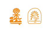 Set Logo Beach Summer Surf Vector, an Outline Icon by kalehstudio (Thumbnail 6 of 6)