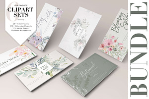 Watercolor Clipart Bundle