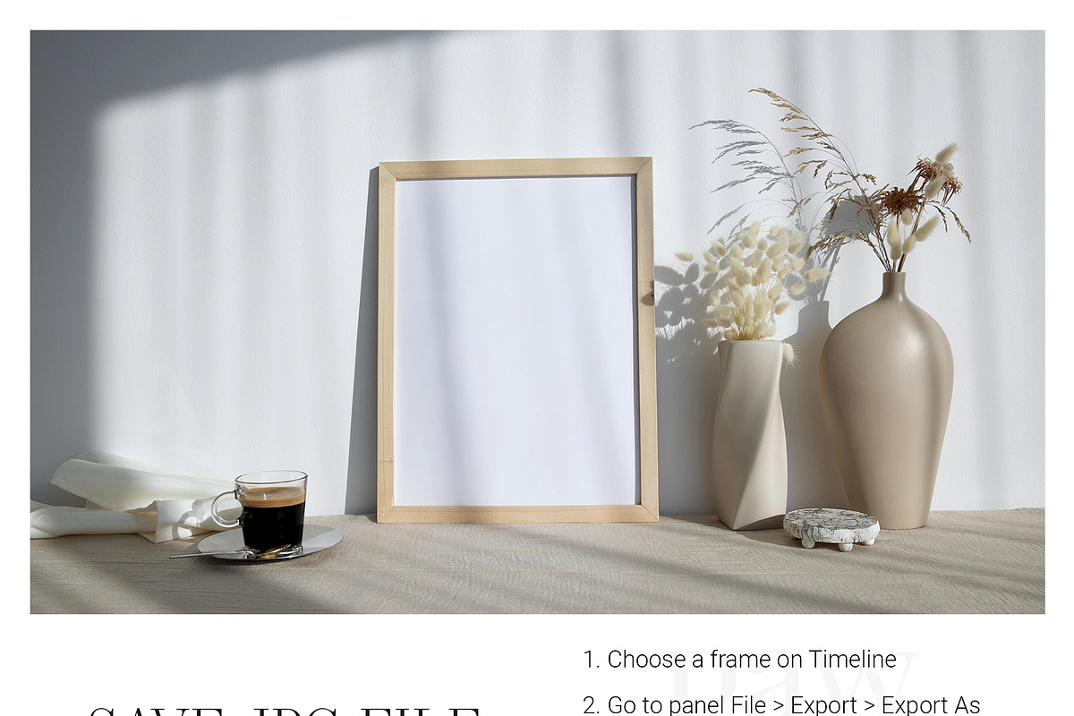 Video Photo Frame Mockup 3x4 MP4 vff, an Advertising Mockup by PawMockups (Photo 8 of 12)