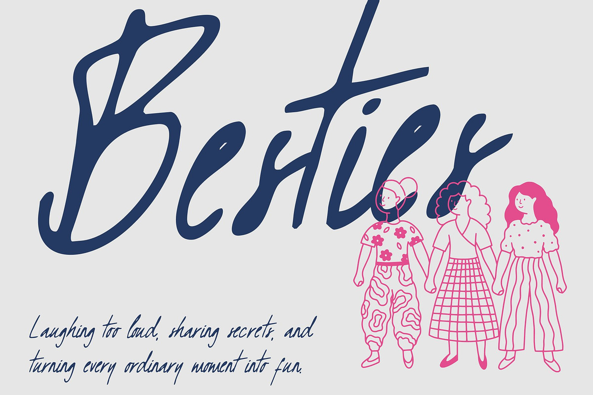 CS Valoria Drawn, a Script Font by Craft Supply Co. (Photo 5 of 8)