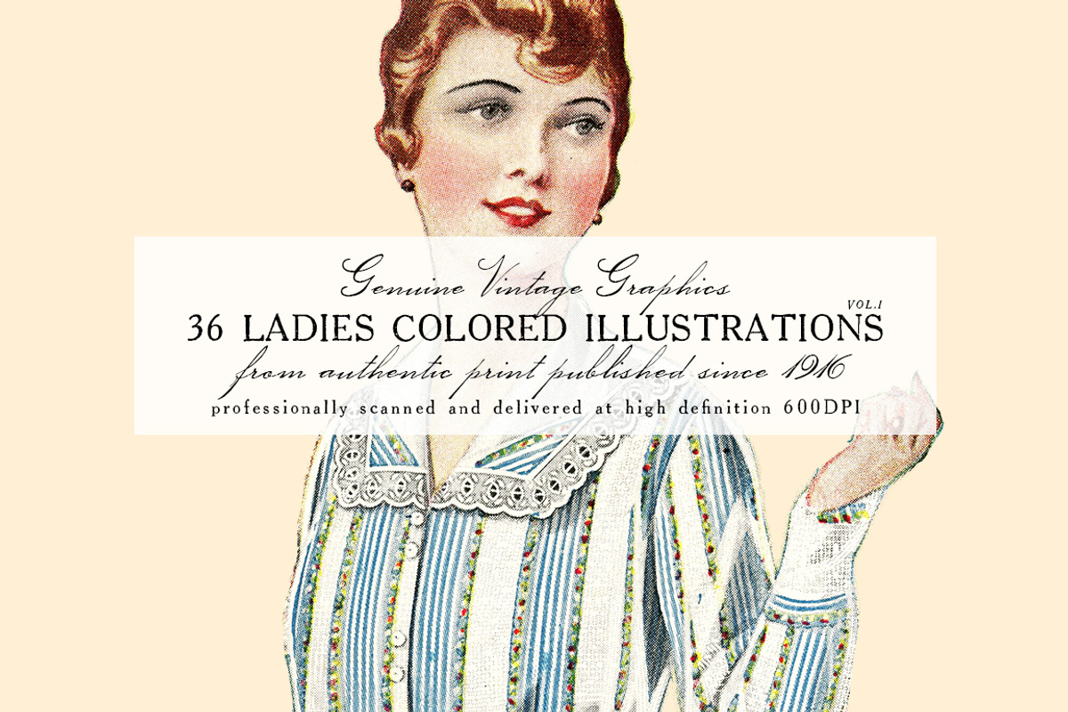 36 Ladies Colored Illustrations 1, an Illustration by Unember (Photo 1 of 4)