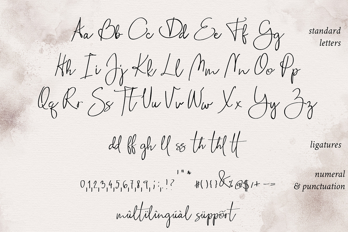 Stillness Handwritten Script Font preview 7