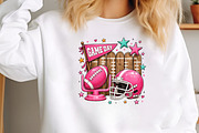 Preppy Football Game Day PNG, a Seasonal Illustration by CraftArtStudio (Thumbnail 3 of 4)
