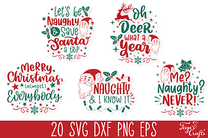 Funny Christmas SVG Quotes Bundle