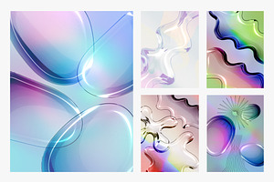 167 Pack. Posters, Gradients, Shapes