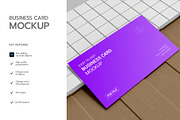 Premium Business Card Mockup, a Product Mockup by graphypix (Thumbnail 2 of 4)